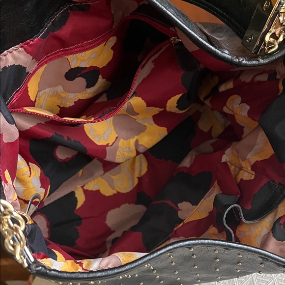 Anne Klein Black Studded Shoulder Bag - Picture 4 of 13